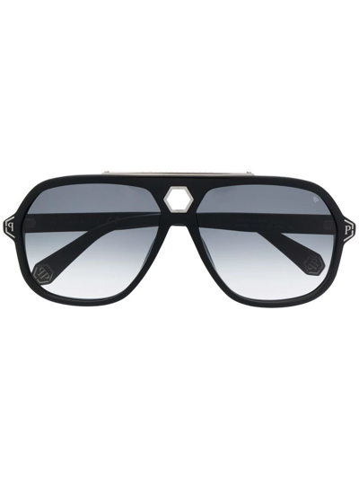 Shop Philipp Plein Urban Vega Sunglasses In Schwarz