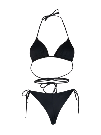 Shop Reina Olga Miami Bikini Set In Schwarz