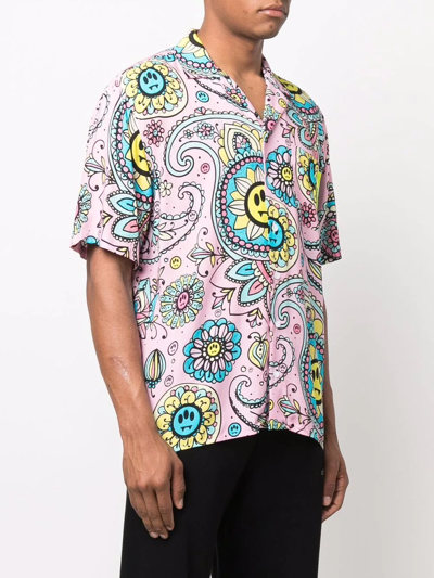 Shop Barrow Patterned Short-sleeved Shirt In Rosa