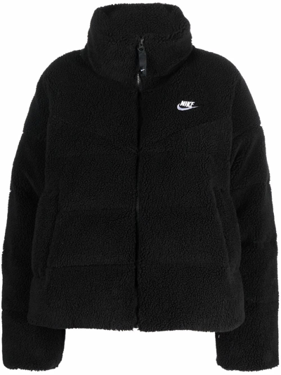 Shop Nike Therma-fit City Series Puffer Jacket In Black