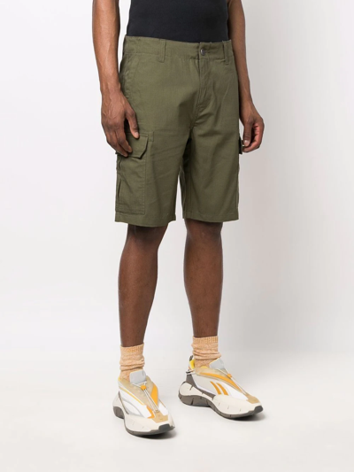 Dickies Construct Multi-pocket Cotton Cargo Shorts In Grün