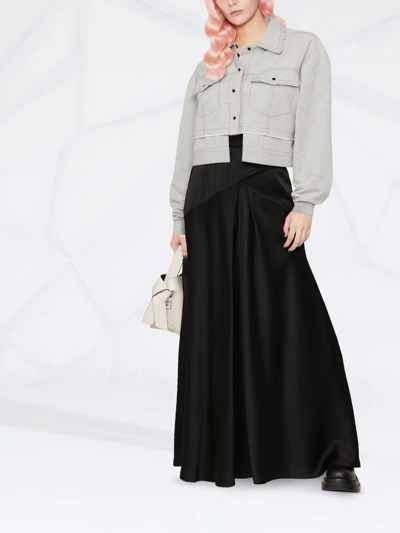 Shop Maison Margiela A-line Maxi Skirt In Schwarz
