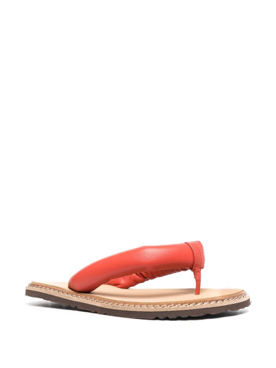 Shop Sofie D'hoore Leather Open-toe Sandals In Rot