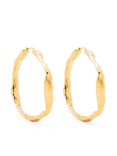 Shop Colville Pretzel Hoop Earrings In Gold