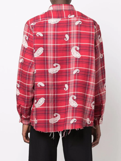 Shop 424 Pasley Check Shirt In Rot