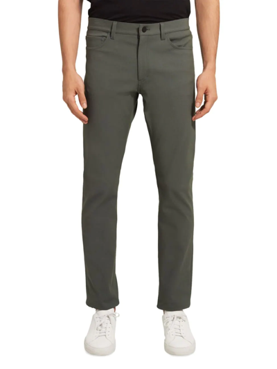 Shop Theory Raffi Neoteric Twill Five-pocket Jeans In Balsam Green