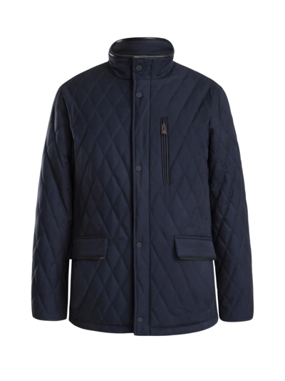Shop Thermostyles Men's Timeless Warrior Quilted Car Coat In Midnight