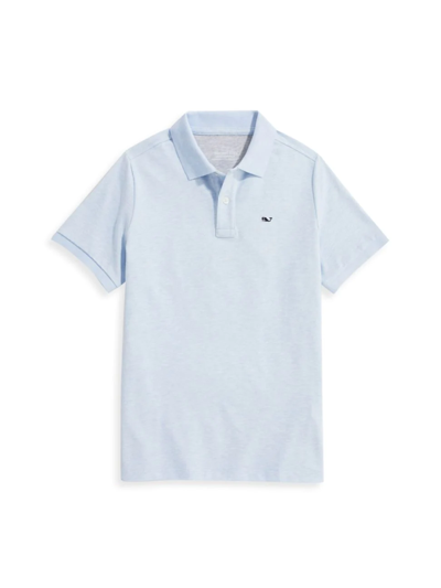 Shop Vineyard Vines Little Boy's & Boy's Edgartown Pique Polo In Jake Blue