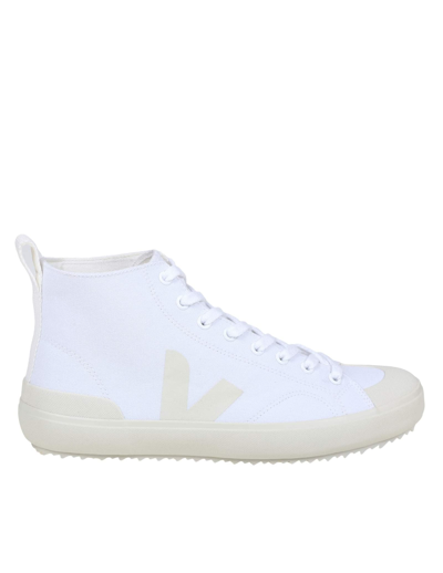 Shop Veja High Nova Sneakers In White Canvas