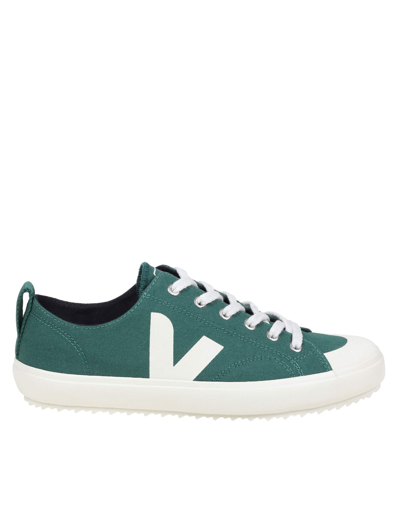 Shop Veja Nova Sneakers In Green Canvas