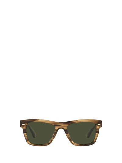 Shop Oliver Peoples Ov5393su Olive Smoke Sunglasses