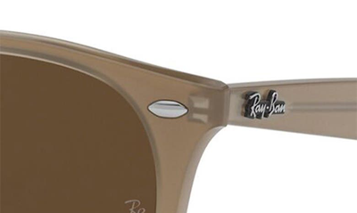Ray Ban Ray-ban Women's Round Sunglasses, 53mm In Opal Beige/ Brown Gradient