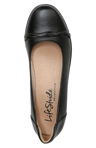 Lifestride Shoes Impact Wedge Flat In Black