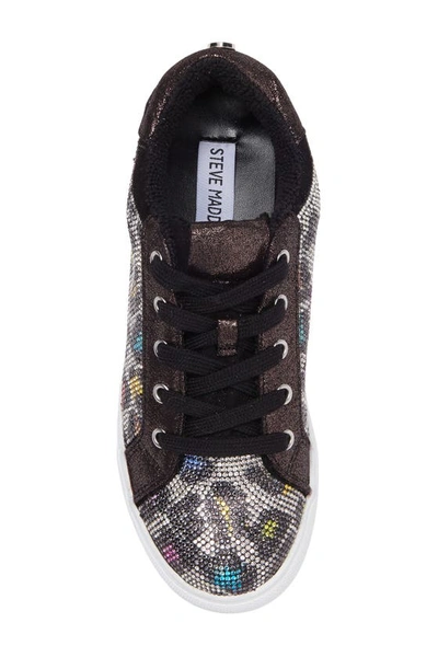 Shop Steve Madden Jceecee Crystal Embellished Sneaker In Blk Multi