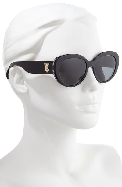 Burberry 54mm best sale round sunglasses