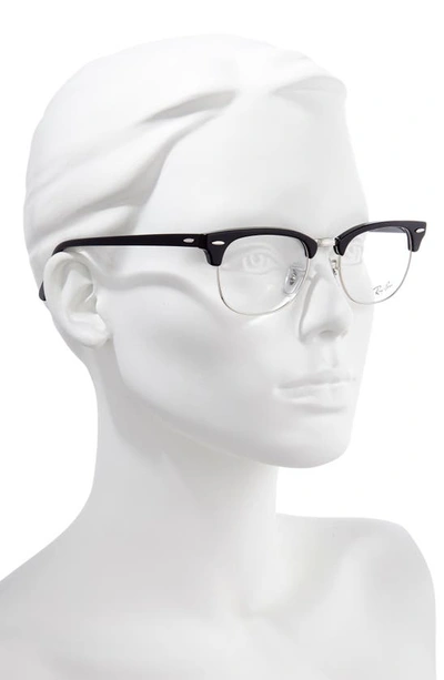 Ray Ban 51mm Optical Glasses In Shiny Black
