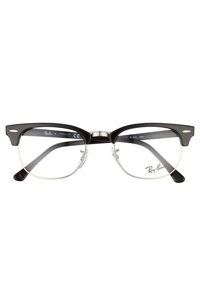 Shop Ray Ban 51mm Optical Glasses In Shiny Black