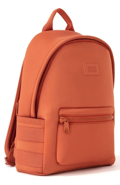 Shop Dagne Dover Medium Dakota Neoprene Backpack In Clay Red