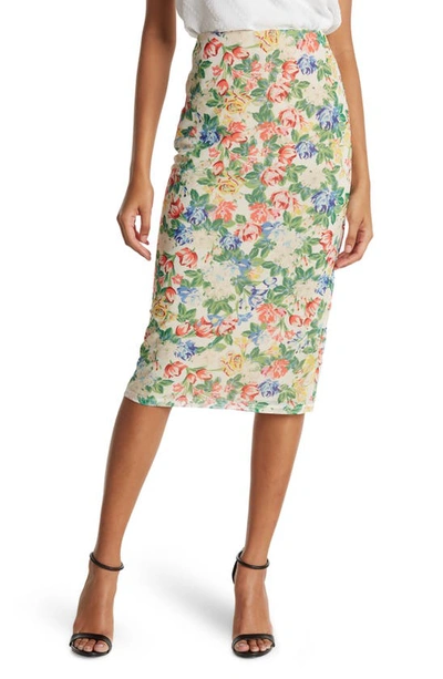 Shop Afrm Lynch Printed Skirt In Spring Jardin