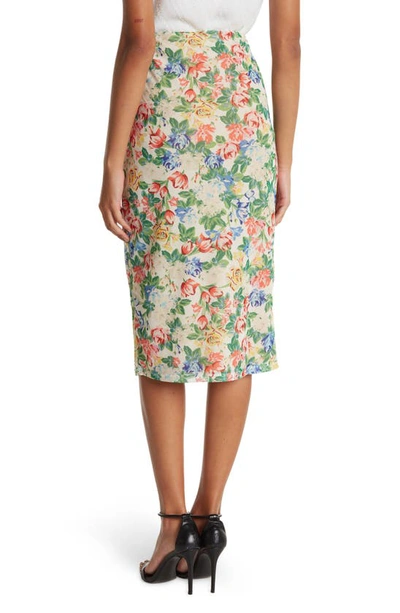 Shop Afrm Lynch Printed Skirt In Spring Jardin