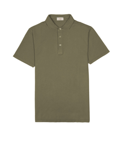 Altea Greg Cotton-piqué Polo Shirt In Militare | ModeSens