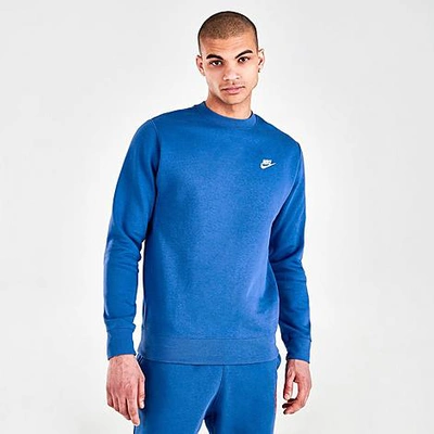 Nike Sportswear Club Fleece Crewneck Sweatshirt In Blue | ModeSens