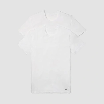 Shop Nike Men's Everyday Stretch T-shirt (2-pack) In White