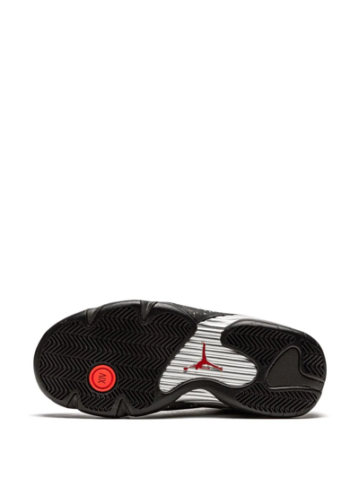 Jordan Air  14 Low "red Lipstick" Sneakers In Schwarz