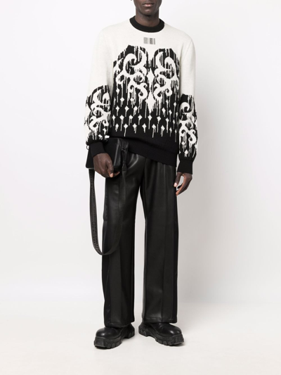 Vtmnts Drip-print Jumper In Black