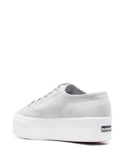 Shop Superga Platform-sole Lace-up Sneakers In Grau