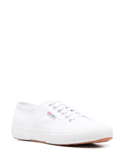 Shop Superga Logo-tag Low Top Sneakers In Weiss