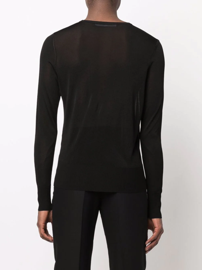 Sapio Long Sleeve Jumper In Schwarz
