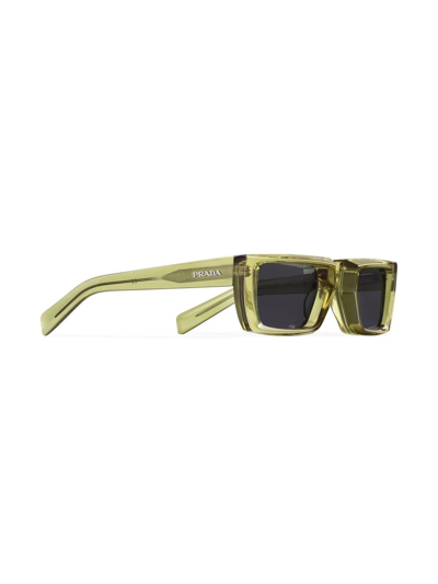 Shop Prada Runway Sunglasses In Grau
