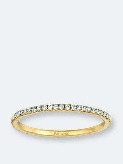 Shop Ariana Rabbani Thin Diamond Eternity Ring In Grey