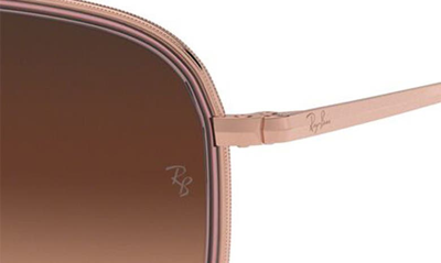 Shop Ray Ban 52mm Aviator Sunglasses In Copper/ Copper Gradient