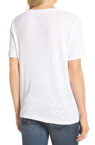 Splendid Sloane Scoop-neck T-shirt In White