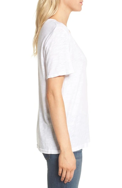 Splendid Sloane Scoop-neck T-shirt In White