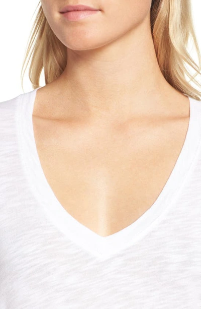 Splendid Sloane Scoop-neck T-shirt In White