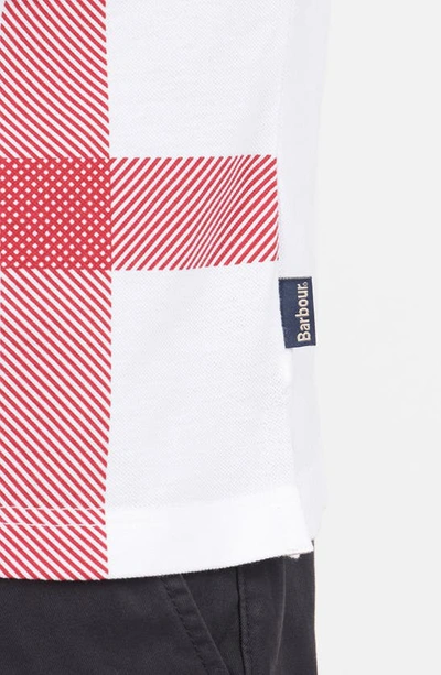 Barbour Blaine Cotton Pique Regular Fit Polo Shirt In White