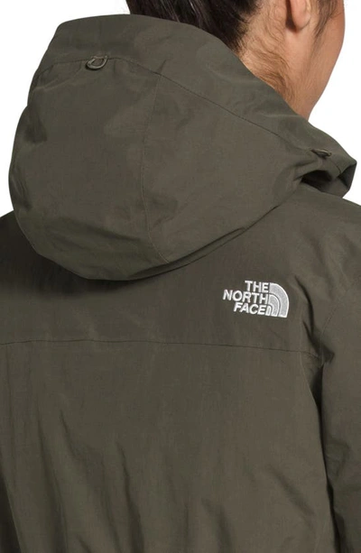 Shop The North Face Arctic Waterproof 550-fill-power Down Parka With Faux Fur Trim In New Taupe Green