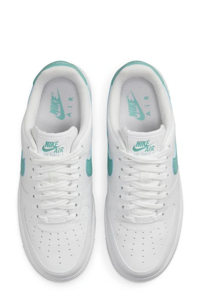 Shop Nike Air Force 1 '07 Sneaker In White/ Washed Teal