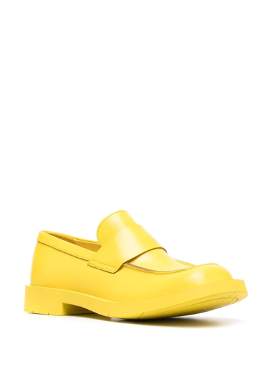 Shop Camperlab Mil 1978 Square-toe Loafers In Yellow