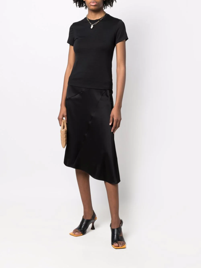 Theory Tiny Tee 2 Nebulous Organic Cotton Top In Black