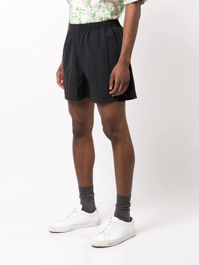 Shop John Elliott Elasticated-waist Shorts In Black