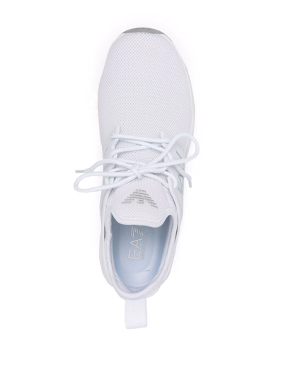 Shop Ea7 Side Logo-print Sneakers In White