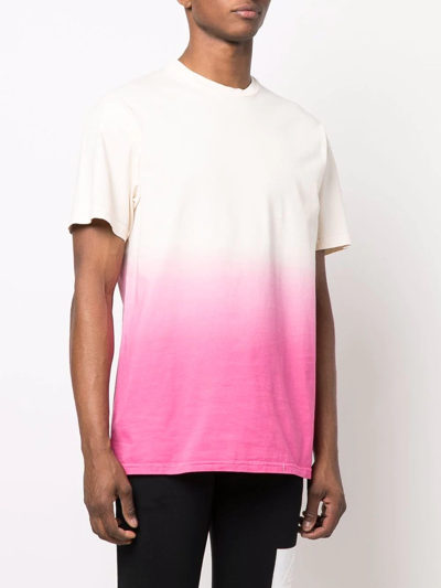 Shop Iceberg Ombre-effect T-shirt In Nude