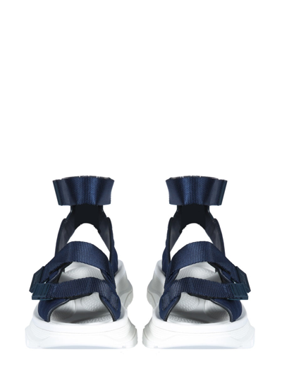 Shop Alexander Mcqueen Tread Sandals In Blue
