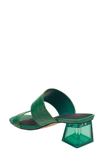 French Connection Women's 134 Double Band Lucite Heel Dress Sandals Women's  Shoes In Green | ModeSens