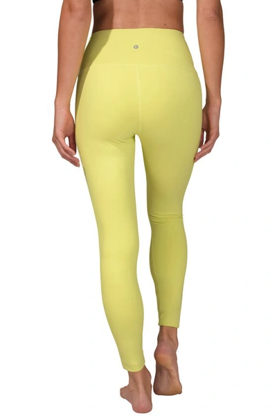 Shop 90 Degree By Reflex Interlink High Waist Ankle Leggings In Limon - Limoncello