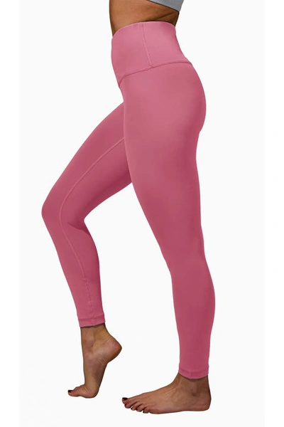 Shop 90 Degree By Reflex Interlink High Waist Ankle Leggings In Coral Berry
